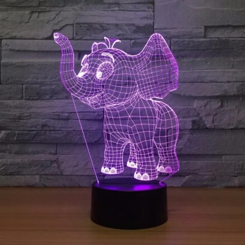 Acrylic lamp Elephant Acrylic lamp Elephant
