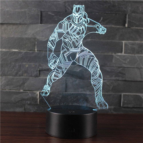 Acrylic lamp Comic hero