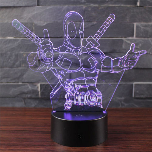 Acrylic lamp samurai