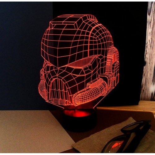 Acrylic lamp Comic hero