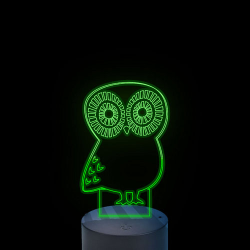 Acrylic lamp The owl Acrylic lamp The owl