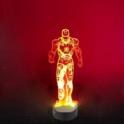 Acrylic lamp led Iron man Acrylic lamp led Iron man