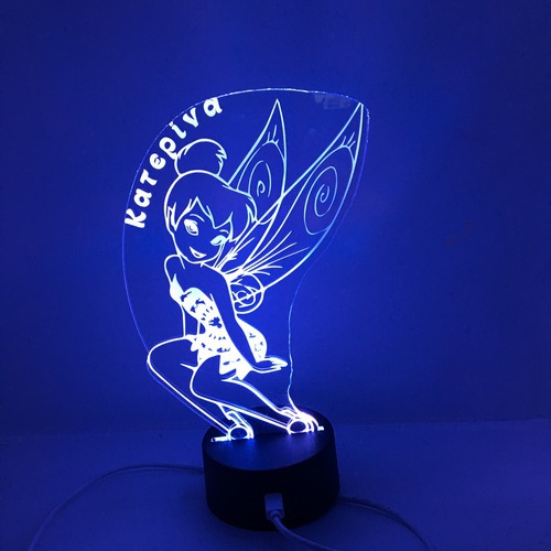 Acrylic lamp Tinkerbell Fairy Acrylic lamp Tinkerbell Fairy