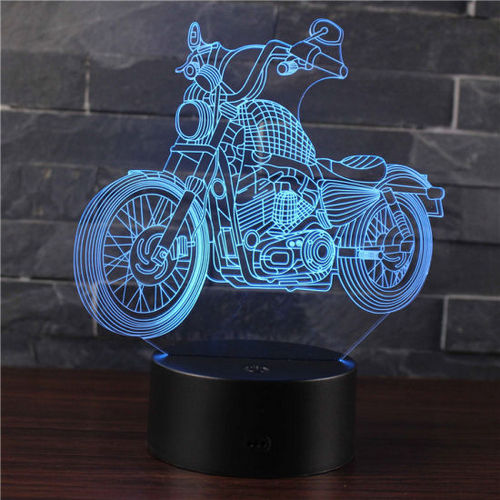Acrylic lamp Motorbike