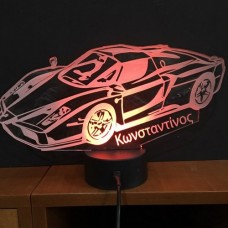 Acrylic lamp Car with name of your choice