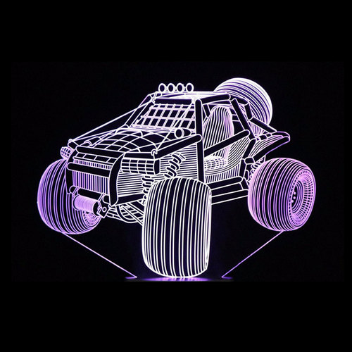 Acrylic lamp Jeep