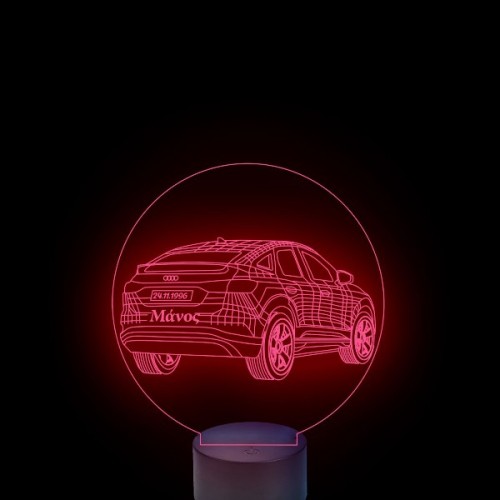 Acrylic lamp Car AUDI Acrylic lamp Car AUDI