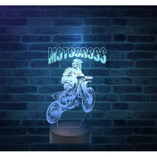 Acrylic lamp Motocross