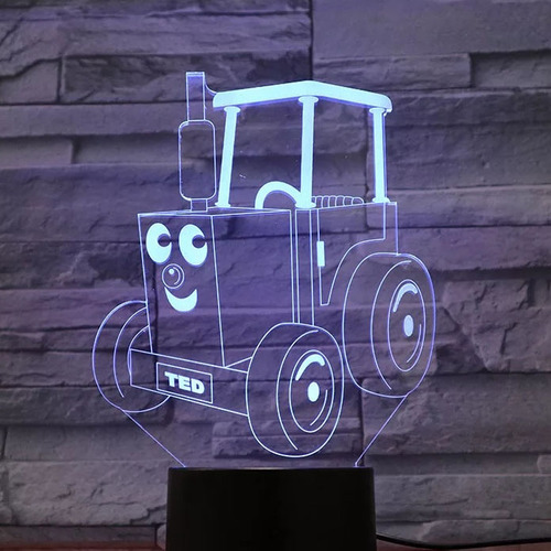 Acrylic lamp  bulldozer