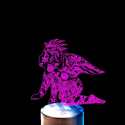 Acrylic lamp Little angel Acrylic lamp Little angel