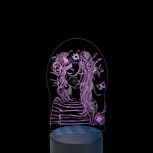 Acrylic lamp Girl Acrylic lamp Girl