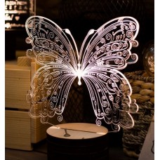 Acrylic lamp Butterfly