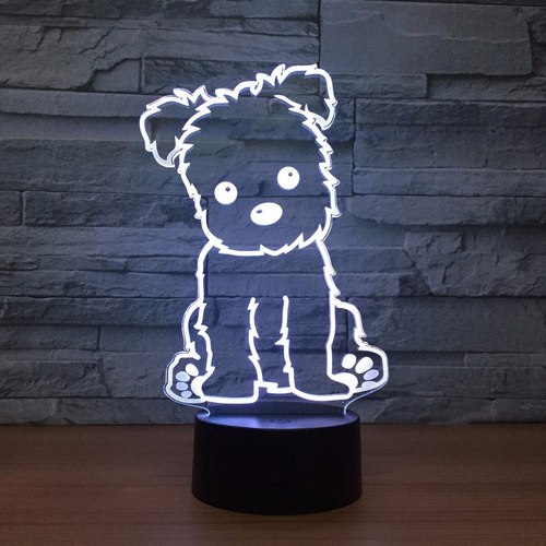 Acrylic lamp Little dog Acrylic lamp Little dog