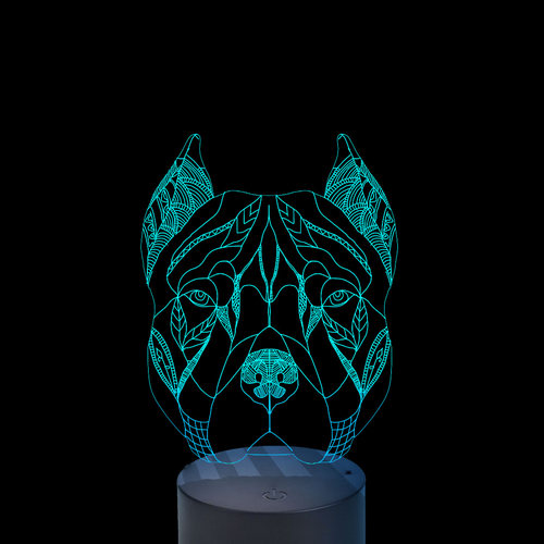 Acrylic lamp Dog Acrylic lamp Dog