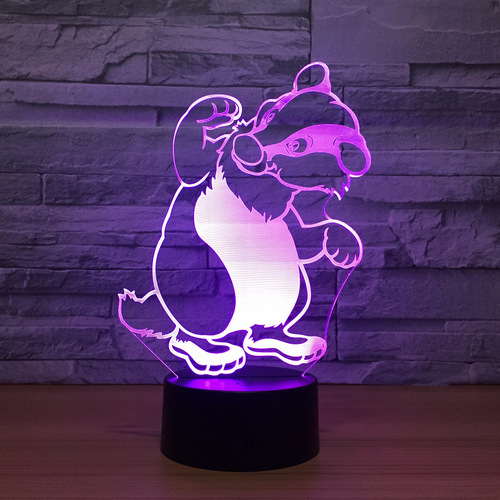 Acrylic lamp Racoon Acrylic lamp Racoon