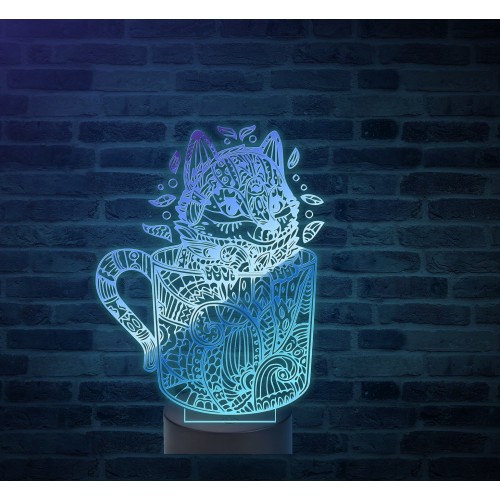 Acrylic lamp Cat