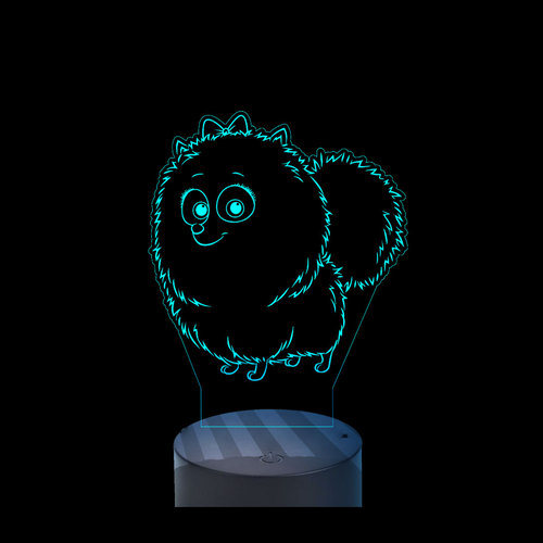 Acrylic lamp dog Acrylic lamp dog