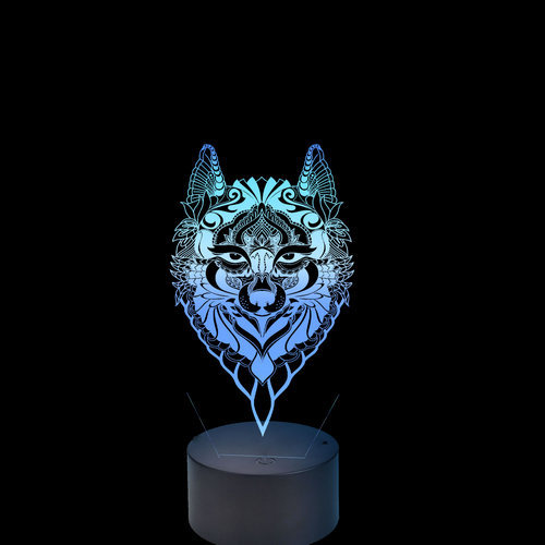 Acrylic lamp Wolf Acrylic lamp Wolf
