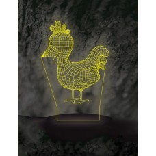 Acrylic lamp  rooster