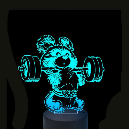 Acrylic lamp Teddy bear with weights Acrylic lamp Teddy bear with weights