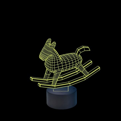 Plexiglass led Rocking Pony