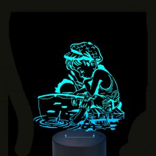 Acrylic lamp  The little fisherman 