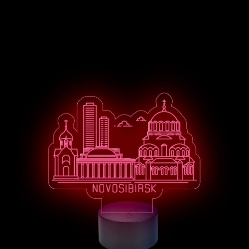 Acrylic lamp Sightseeing Novosibirsk Acrylic lamp Sightseeing Novosibirsk