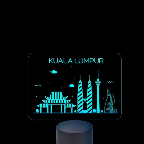 Acrylic lamp Sightseeing Kuala Lubur Acrylic lamp Sightseeing Kuala Lubur