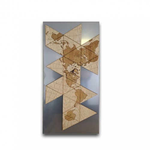 wooden World map wooden World map