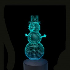 Acrylic lamp  Led snowman
