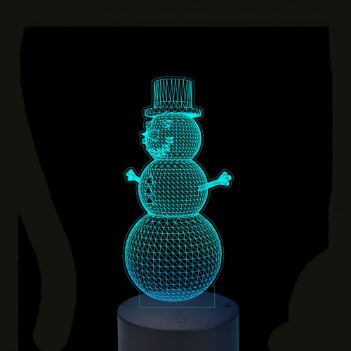 Acrylic lamp Led snowman Acrylic lamp Led snowman