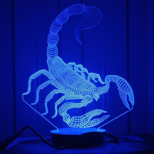 Acrylic lamp Scorpion Acrylic lamp Scorpion