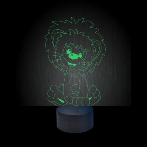 Acrylic lamp lion Acrylic lamp lion
