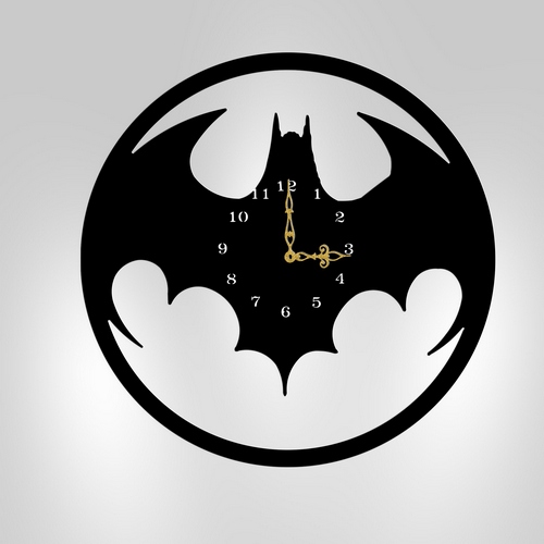 Wooden wall clock Batman Wooden wall clock Batman