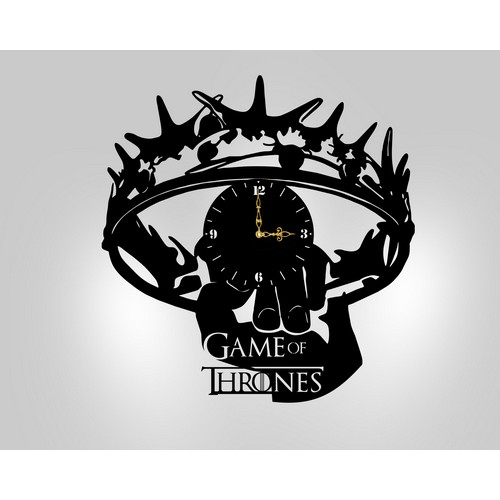 Wooden wall clock Game of thrones Wooden wall clock Game of thrones