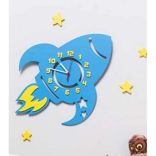Wooden wall clock Spaceship Wooden wall clock Spaceship