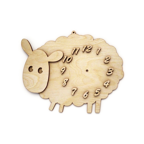 Wooden wall clock Sheep Wooden wall clock Sheep