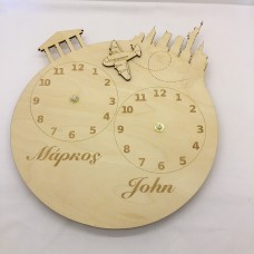 Wooden wall clock 