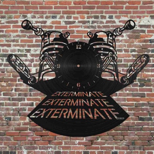 Wooden exterminate clock