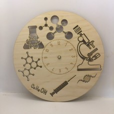 Wooden Chemistry clock
