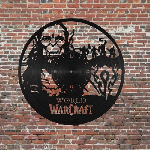 Wooden Warcraft clock