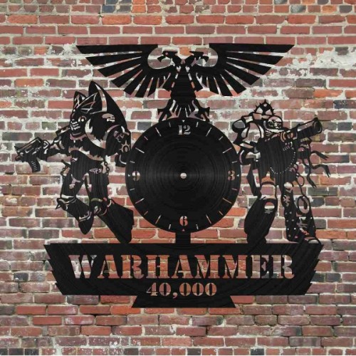 Wooden Warhammer clock