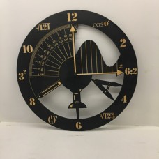 Wooden Math clock 