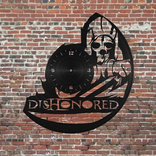 Wooden Dishonored clock
