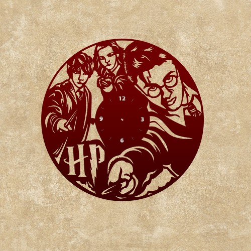 Wooden wall clock Harry Potter Wooden wall clock Harry Potter