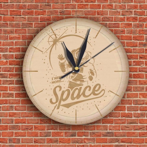 Wooden clock space Wooden clock space