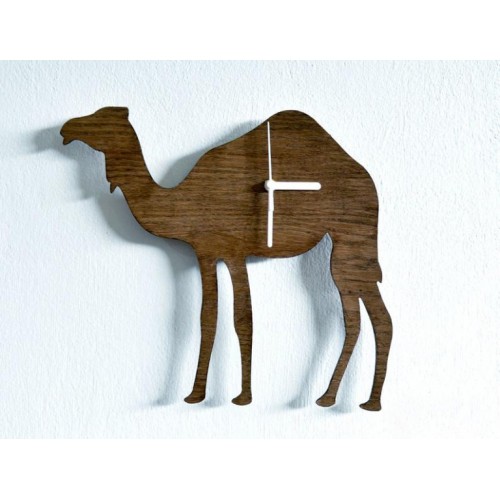 Wooden wall clock camel Wooden wall clock camel