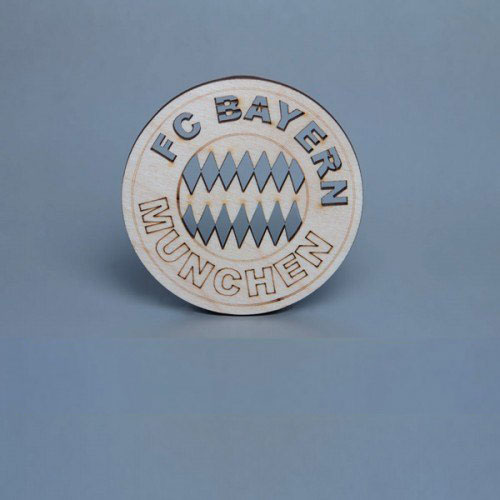 Wooden coasters – FC Bayern– 5 pieces Wooden coasters – FC Bayern– 5 pieces