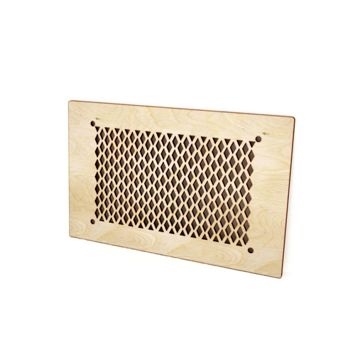 Wooden cover for air duct
