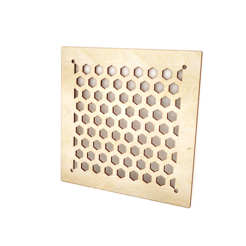 Wooden cover for air duct